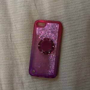 iPhone case Pink Glitter Phone Case with Ring Holder